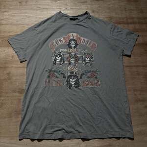 Cotton On Guns N' Roses 1988 Tour Appetite For Destruction T-Shirt Gray Size S